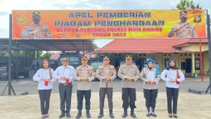 Kasat Reskrim Polres Mura Terima Penghargaan