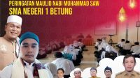 Peringati Maulid Nabi SAW, SMANSA Betung kolaborasi Bareng KPK Banyuasin.