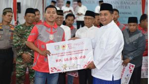 Atlet Kabupaten Banyuasin Berprestasi dalam Porprov Sumsel XIII dapat Bonus dari Bupati