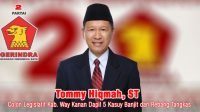 Tommy Hiqmah ST Calon Legislatif Dapil 5 Kasuy Banjit dan Rebang Tangkas