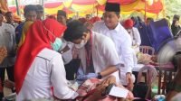 Bupati Banyuasin Tinjau Kegiatan Sunat Massal Di Desa Panca Mukti