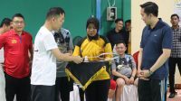 Polres Muara Enim Gelar Internal Turnamen Sriwijaya Excutive Badminton  Community 2023