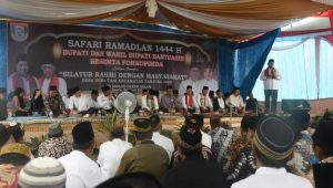 Bupati Banyuasin H. Askolani Bersama Wabup Pakde Slamet Safari Ramadhan ke-6 di Desa Suka Tani Kec.Tanjung Lago
