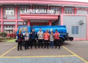 Lapas Muara Enim Terima Bantuan Mobil Tangki CSR PT. Bukit Asam