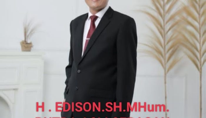 H. Edison, SH M. Hum Asli Putra Daerah Bumi Serasan Sekundang Siap Maju Calon Bupati Muara Enim