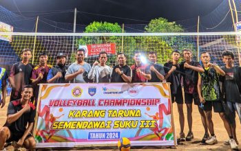 100 Tim Voli Kecamatan Semendawai III ikuti Liga Persahabatan Volley Ball Championship