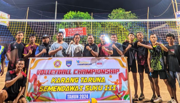 100 Tim Voli Kecamatan Semendawai III ikuti Liga Persahabatan Volley Ball Championship