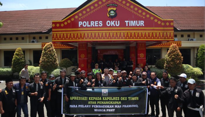 Keluarga Besar PSHT Apresiasi Kinerja Polres OKU Timur, Berhasil Tangkap Tiga Pelaku Pengeroyokan Supir Truck Batubara