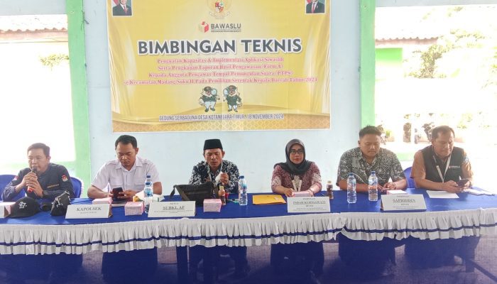 Monitoring Giat Bimtek Penguatan Kapasitas dan implentasi Aplikasi Siwaslih FROM A, Polsek MDS II Ingatkan PKD dan PTPS Pahami Aturan