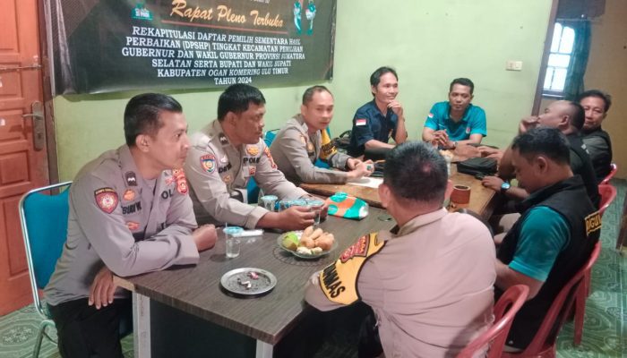 Jaga Sitkamtibmas Jelang Pilkada di OKU Timur, Polsek MDS II Cek Lokasi Gudang Logistik