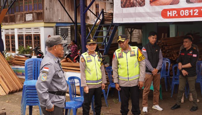 Polres OKUT bersama Polsek MDS II Tinjau Pengecekan TPS Pelaksanaan Pemungutan Suara