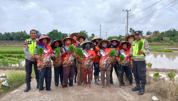 Dukung Program Nasional di Bidang Pertanian, Polsek BP Peliung Melakukan pembinaan Para Petani