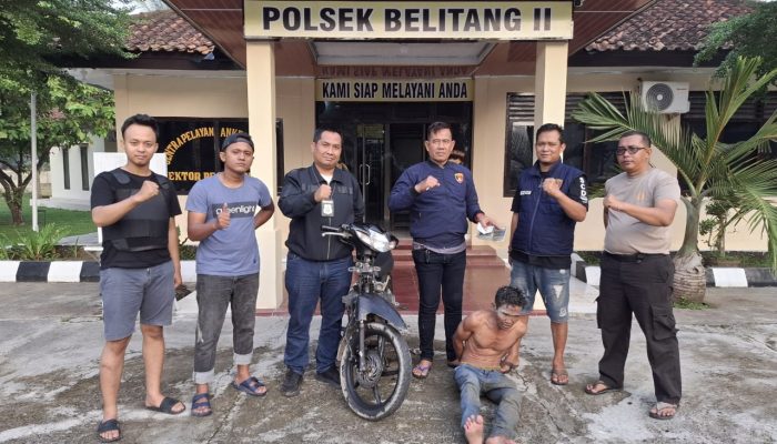 Curi Motor dan Tas Berisikan Surat-surat Kendaraan Didalam Rumah, Pria di OKU Timur ini Diciduk Polsek Belitang II