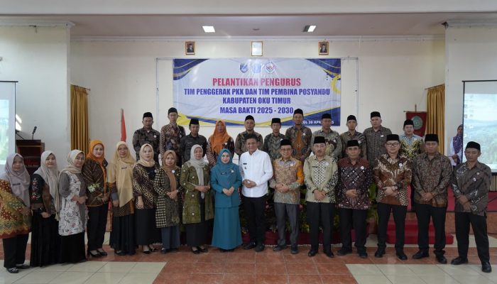 Bupati OKUT Lantik Pengurus TP PKK dan TPPK Masa Bakti 2025-2030, Ini Katanya!