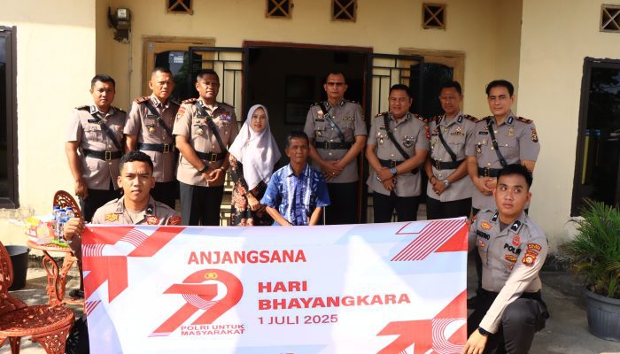 Anjangsana Polres OKU Timur, Tebar Kepedulian dan Hormat untuk Purnawirawan Bhayangkara