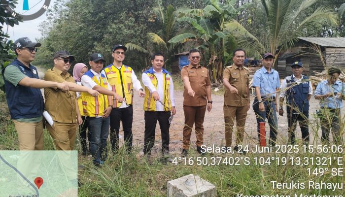 Dinas PUTR OKUT dampingi BBPJN Sumsel Survei Lokasi, Pembangunan Fly Over Sungai Tuha Segera Dimulai