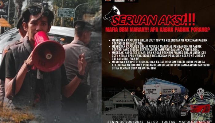 Aliansi Pemerhati Hukum Bakal Gelar Aksi di Mapolres Sinjai Saat Hari Bhayangkara: Desak Penyelidikan SPBU dan Pabrik Porang