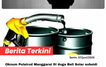 Oknum Polairud Manggarai Diduga Beli Solar Subsidi di SPBU Pota Untuk Kapal Nelayan Lampara di Reo? 