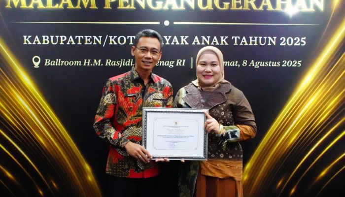 OKU Timur Raih Penghargaan Kabupaten Layak Anak Kategori Nindya dari Kemen PPPA RI