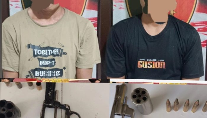 Nekat Bawa Senjata Api, Dua Petani Asal OKU Timur Diringkus Polsek Madang Suku I