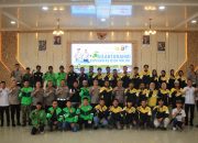 Polres OKU Timur Jalin Silahturahmi bersama Komunitas Ojol, Bagikan Sembako Hingga Deklarasi Damai