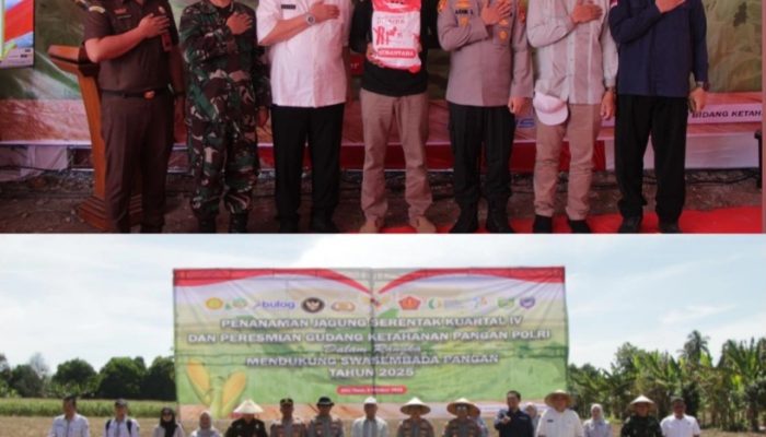Dukung Program Nasional Swasembada Pangan, Polres dan Pemkab OKUT Gelar Zoom Meeting Penanaman Jagung Serentak Kuartal IV 2025