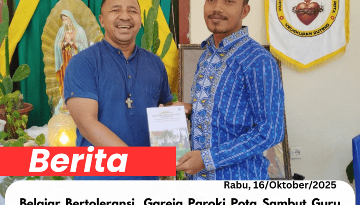 Belajar Bertoleransi, Gareja Paroki Pota Sambut Guru SMK muhamadiyah Manggarai Timur Dengan Baik