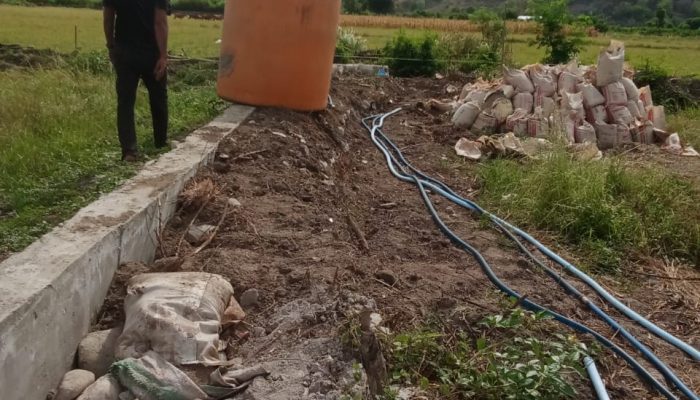 Proyek Pembangunan Irigasi Tersier Milik Dinas Pertanian dan Ketahanan Pangan Provinsi Nusa Tenggara Timur Diduga Menyerobot Lahan Petani di Pota 