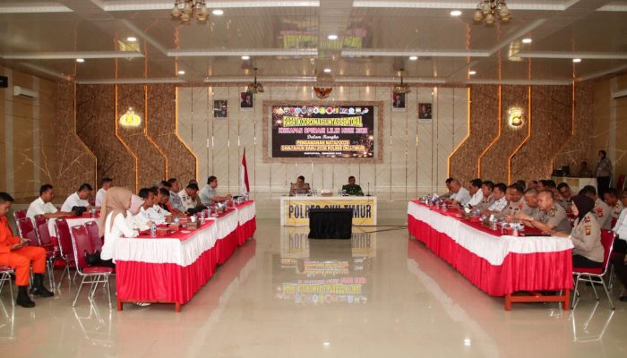Jelang Nataru, Polres OKU Timur Gelar Rakor Lintas Sektoral Kesiapan Operasi Lilin Musi, Ini Tujuannya!