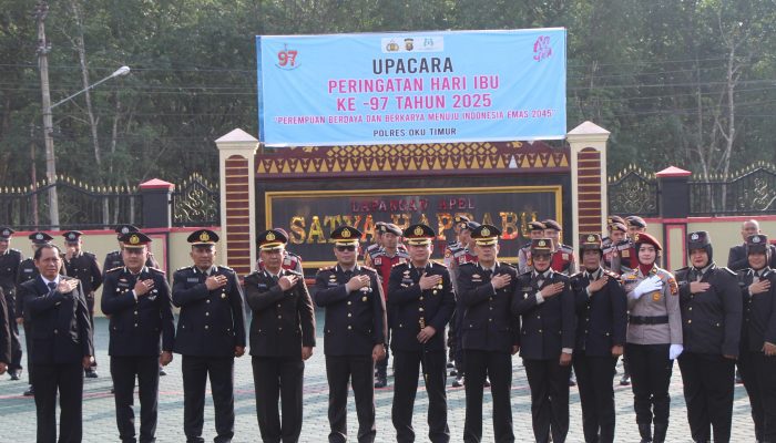 Kapolres OKU Timur Pimpin Upacara Peringatan Hari Ibu Ke-97 Tahun 2025