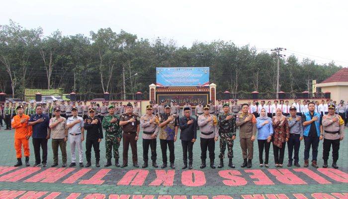 Siap Amankan Idul Fitri 1447 Hijriah, Polres OKU Timur Gelar Apel Pasukan Operasi Ketupat Musi 2026