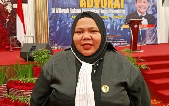 Eks Presidium Forhati Palembang Hibza Meiridha Badar Dikukuhkan Jadi Advokat Peradi