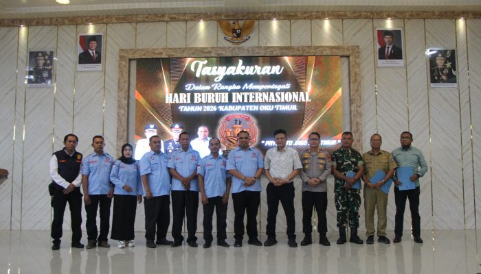 Kapolres OKU Timur Buka Sarasehan dan Tasyakuran May Day 2026, Tekankan Sinergi dan Kondusivitas