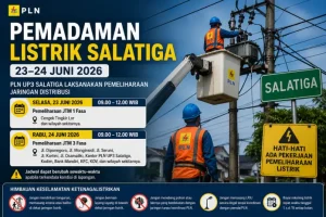 Jadwal Pemadaman Listrik Salatiga 24 Juni 2026, Cek Wilayah yang Terdampak