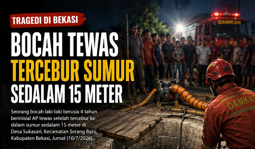 bocah tewas tercebur sumur