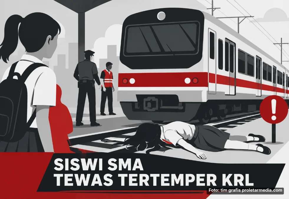siswi SMA tewas tertemper KRL